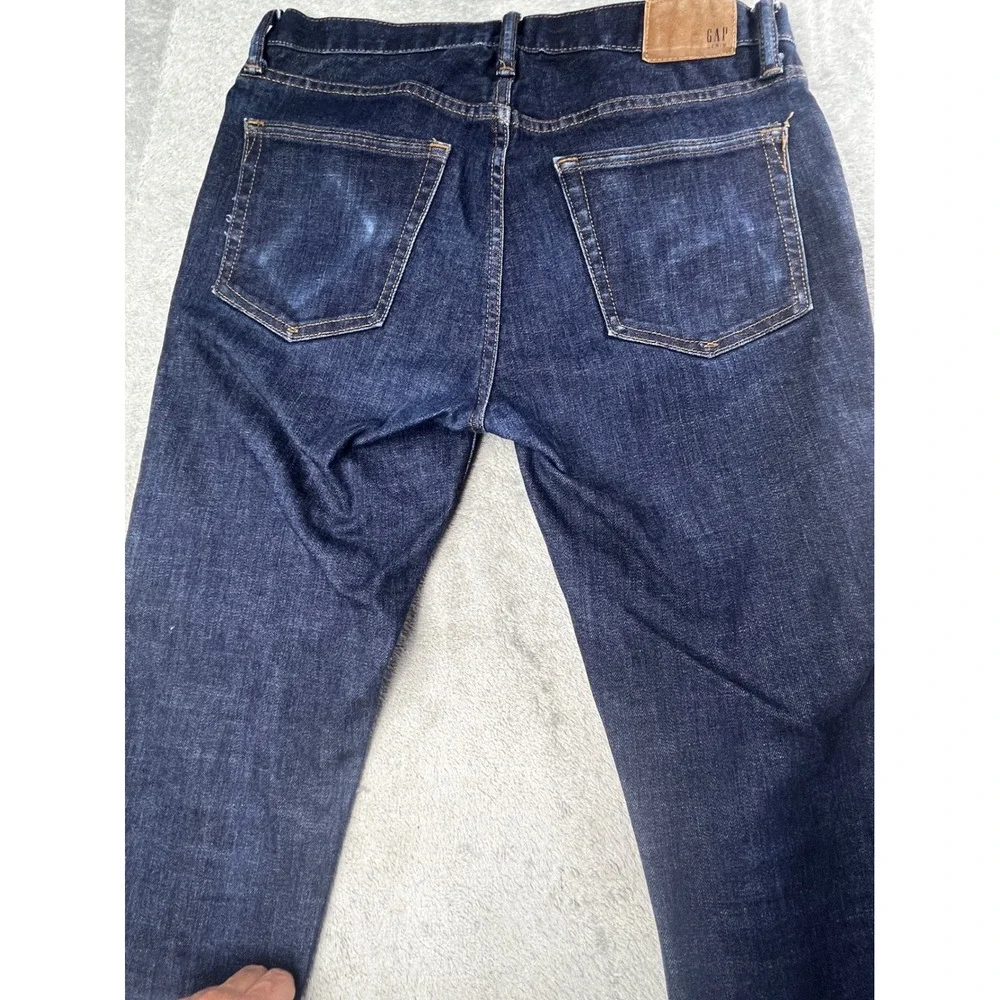 GAP‎ Denim Men's Dark Wash Skinny Jeans Size 30x32 Comfort Stretch Casual